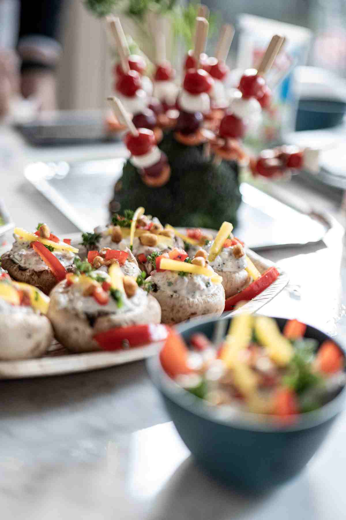 ingrédients champignons brocolis