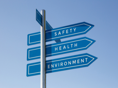 panneau de direction pour indiquer la sécurité psychologique, le mental et l'environnement comme leviers de performance