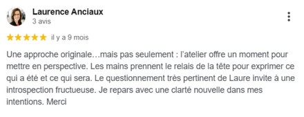 Copie écran avis google